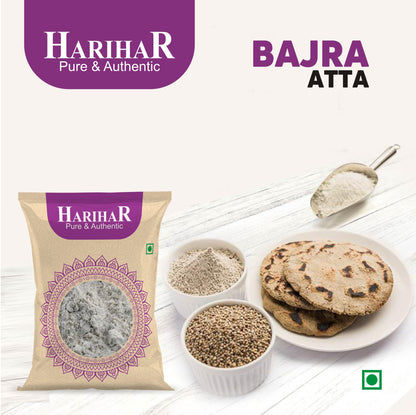 Fresh Gluten Free Bajra Atta | Pearl Millet Flour | 900 GM