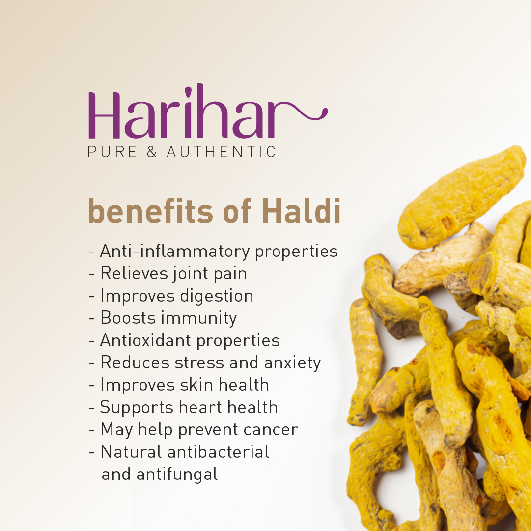 Harihar Fresh Sabut Haldi | Turmeric Whole | 250 GM