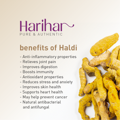 Harihar Fresh Sabut Haldi | Turmeric Whole | 250 GM