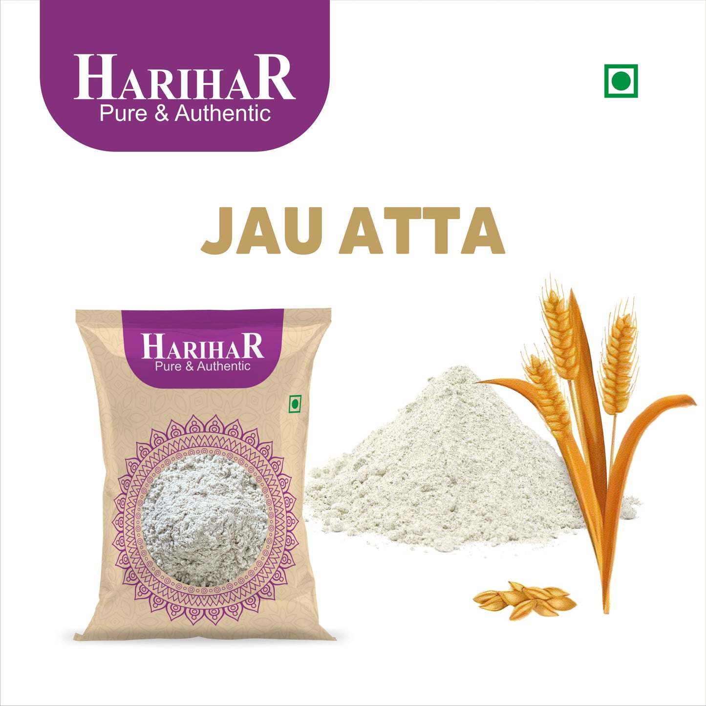 Fresh Gluten Free Jau Atta | Barley Flour | 900 GM