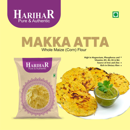 Fresh Gluten Free Makka Atta | Corn Flour | Maize Flour | 900 GM