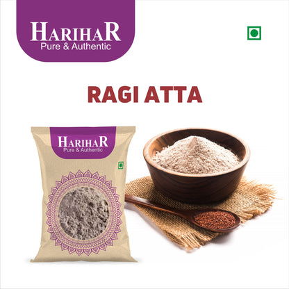 Fresh Gluten Free Ragi Flour | Finger Millet Flour (Nachani) | 900 GM