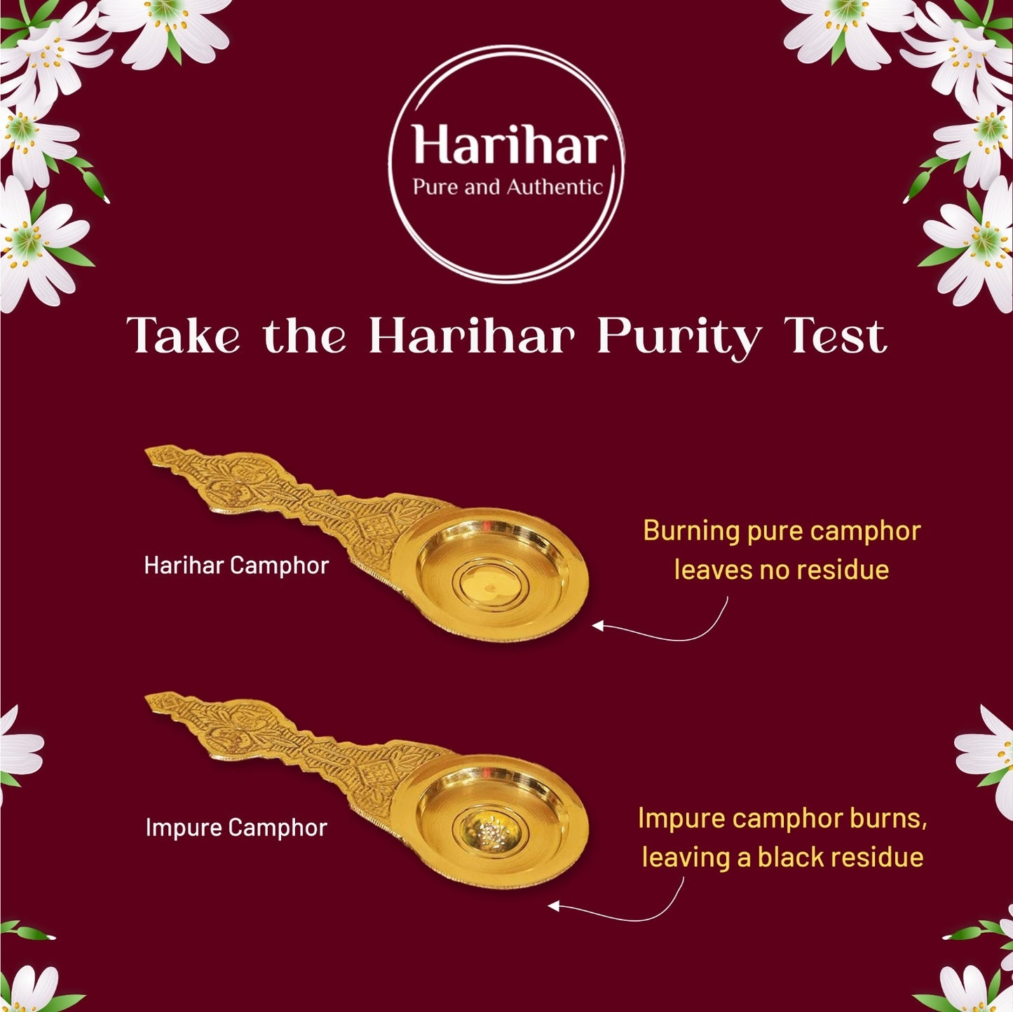 Harihar Pure Camphor Tablets | Shudh Kapoor Tablets | 100 GM